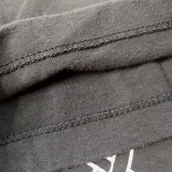 Vintage Pittsburgh Steelers Medium T Shirt Single Stitch Black V Neck Stripe NFL - Picture 7 of 8